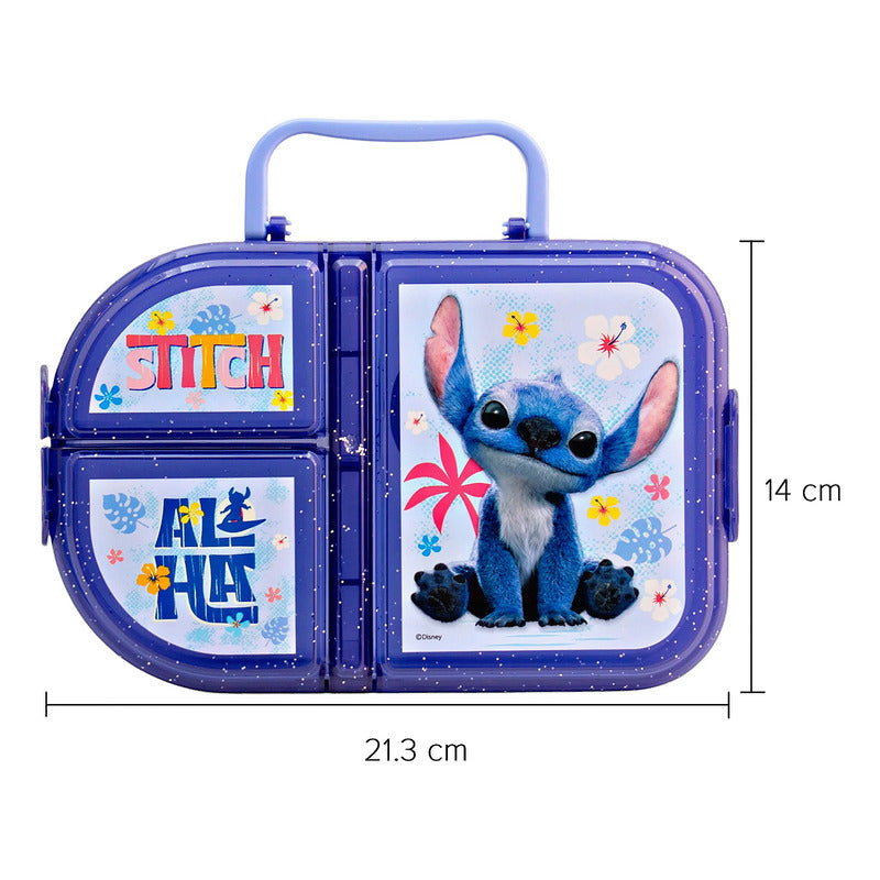 Lonchera Escolar Infantil 3 Divisiones Diseños Animados