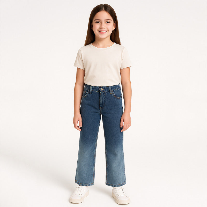Pantalón Tejano De Niña Mod.7547 Marca Mayoral® Azul Marino Liso 16