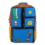 Mochila Azul Extra Grande Bros Chenson Onder Diseño De La Tela Liso Multicolor Mario Bros