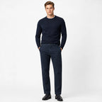 Pantalon Para Hombre Spandex Mod. Gwoven Marca Bobois® Azul Oscuro Lisa 30