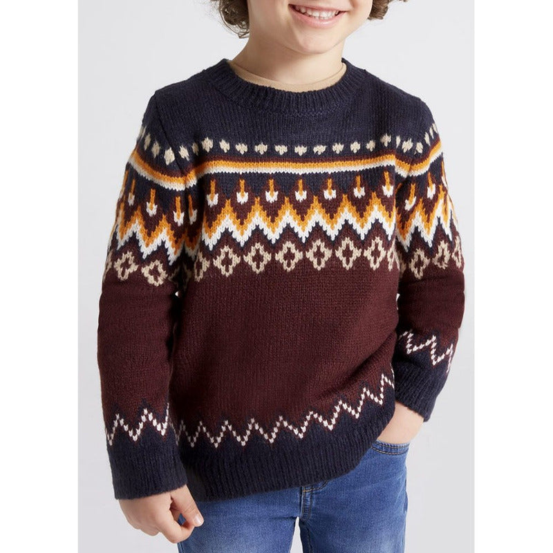 Suéter Tejido De Niño Mod.4383 Ciruela Marca Mayoral®