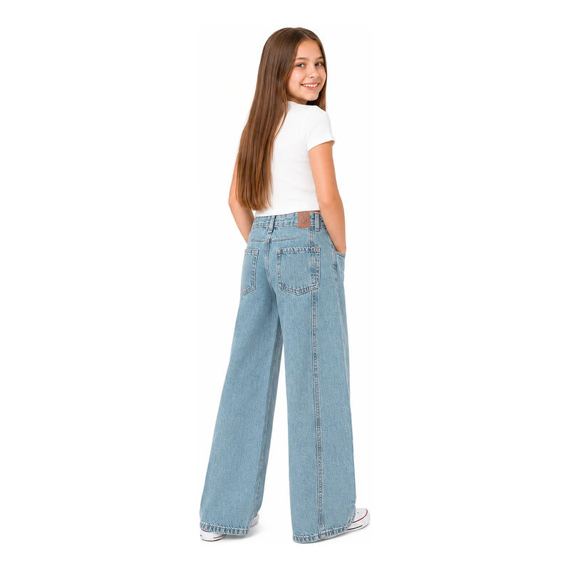 Pantalón Wide Leg Para Niña Mod.6552 Marca Mayoral® Medio Lisa 10 Años