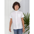Camisa Cuello Mao Para Niño Mod.6113 Marca Mayoral® Blanco Liso 16 Años