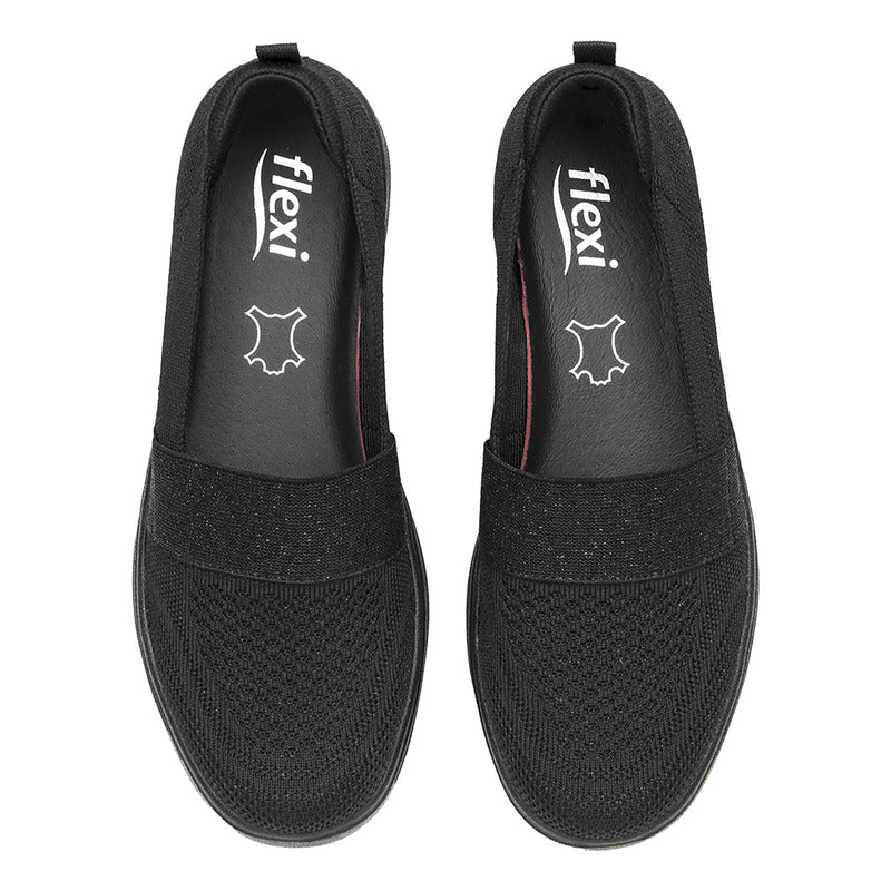 Tenis Casual Tejido Slip On Para Mujer 104932 Marca Flexi®