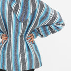 Suéter Poncho Canguro Artesanal Hoodie Acrilico Colores
