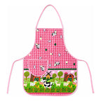 Mandil Delantal Ajustable Multiusos Repelente 65x50cm Rosa Granja