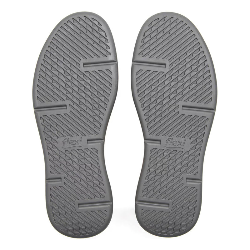 Tenis Casual Para Hombre Mod.419801 Marca Flexi® Beige Lisa 27.5 Mx