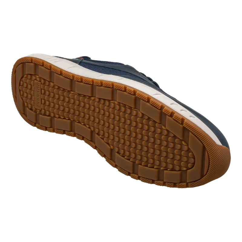 Tenis Casual Para Caballero Mod. D2126802 Marca Dockers® Azul Marino Liso 26 Mx