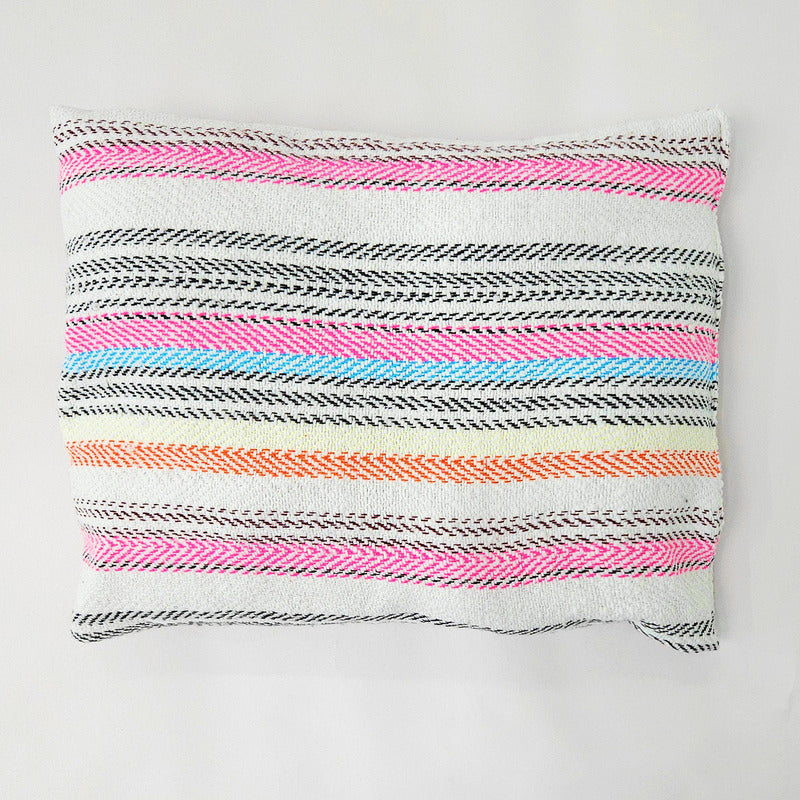 Frazada De Viaje Artesanal Con Almohada Set De Descanso