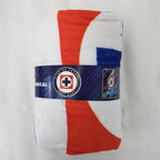 Frazada Ligera Super Suave Matrimonial Futbol Providencia® Equipo 500 G Maquina Azul