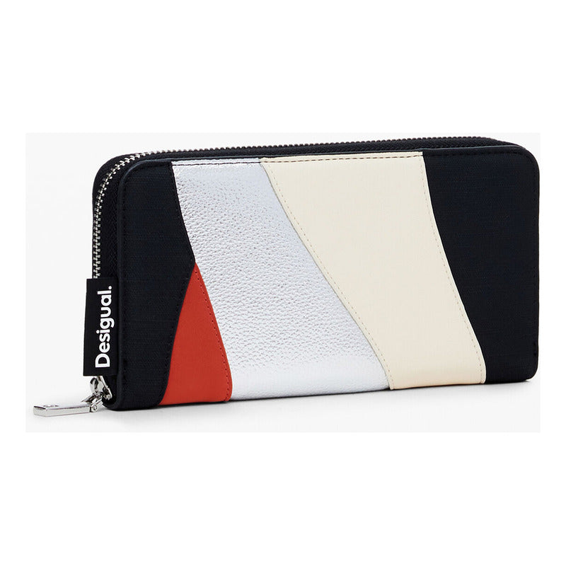 Cartera Casual Para Mujer Mod.24wayp03/9019 Marca Desigual® Multicolor Geométrico