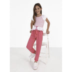 Pantalón Cropped Con Moño En Tencel Mod.6583 Marca Mayoral® Rosa Chicle Liso 18