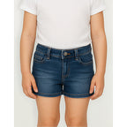 Short Casual Para Niña Mod.236 Marca Mayoral® Azul Acero Lisa 6