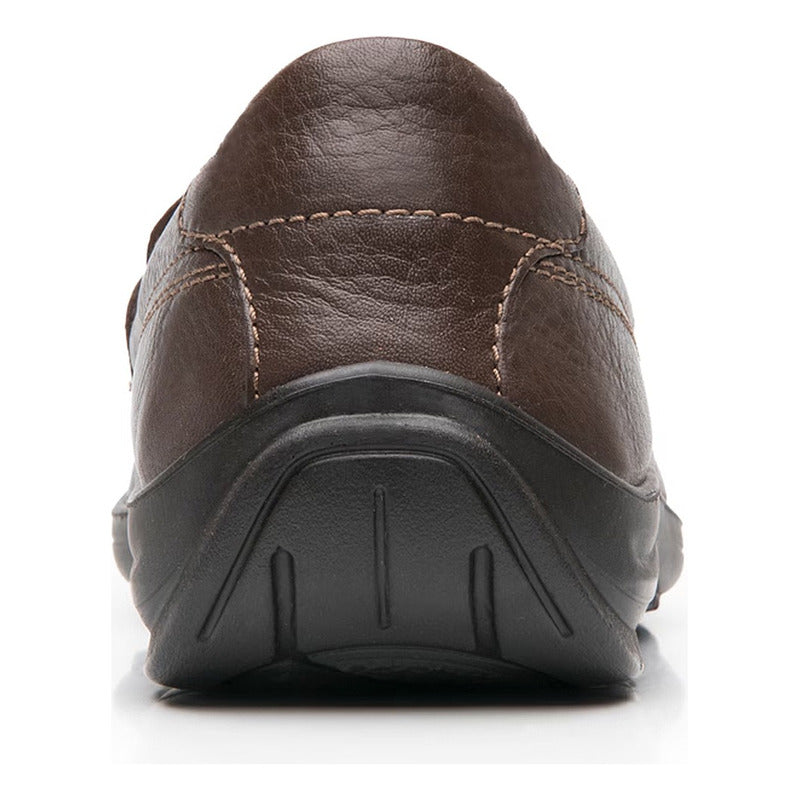 Zapato Mocasín Driver Para Caballero Mod.415907 Marca Flexi® Chocolate Lisa 28,5 Mx