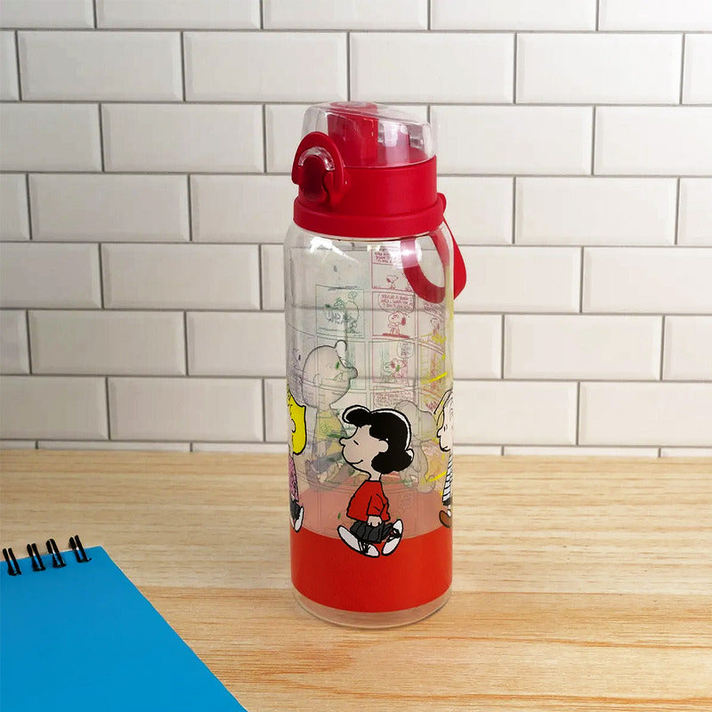 Botella De Agua Ligera Con Asa 900ml Diseños Animados