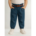 Pantalón De Niña Con Cinturón Mod.3552 Indigo Marca Mayoral® Índigo Liso 4 Años