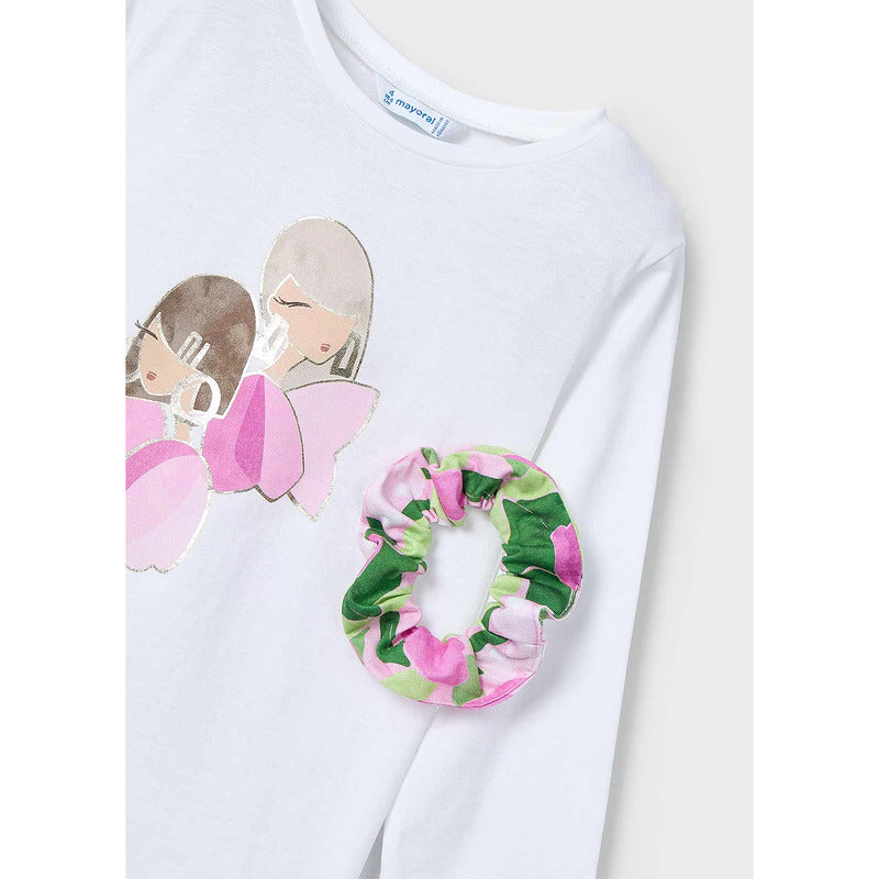 Blusa Manga Larga Con Scrunchie Para Niña Mod.3016 Mayoral®