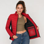 Chamarra Capitonada Para Mujer Dw90-pol9010 Greenlander® Rojo Eg Capitonado