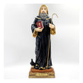 Imagen Religiosa De Resina San Benito 30cm Multicolor