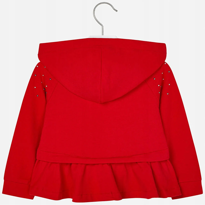 Sudadera Casual De Niña Mod.3468 Marca Mayoral® 2 Años Rojo Lisa