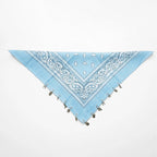 Paliacate Tradicional Multiusos Accesorio Unisex 55x55cm Celeste Geométrico Unitalla