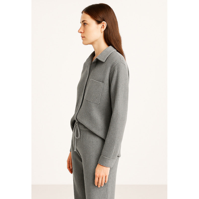 Conjunto Mujer Canale Casual Mod.048 Aldrete® Gris Canalé Ch