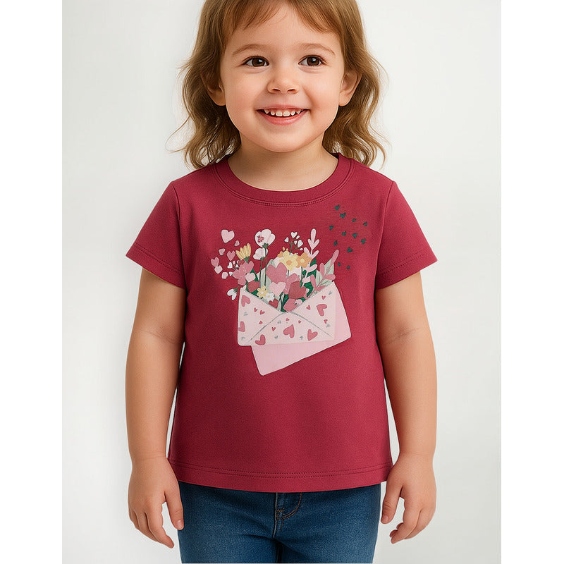 Blusa Casual Para Niña Mod.3070 Marca Mayoral® Hibiscus 4 Años