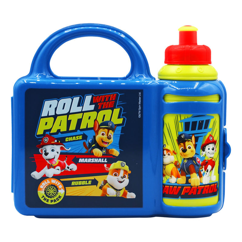 Lonchera Infantil De Plástico Con Botella Diseños Varios