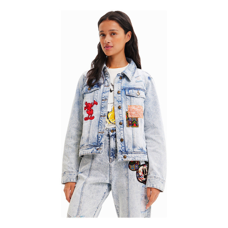 Chaqueta Vaquera De Mezclilla Para Dama Marca Desigual®