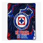 Cobertor Edredón De Borrega Matrimonial Providencia® Futbol Cruz Azul 1 Kg Multicolor