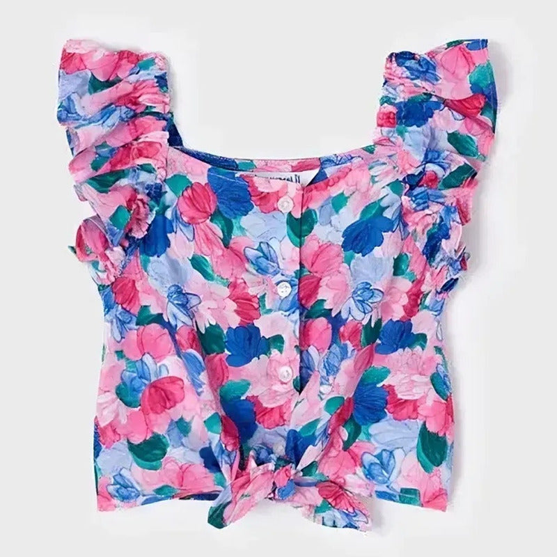 Blusa Floreada Para Niña Mod.3131 Marca Mayoral®