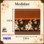 Edredón Jumbo De Borrega King Size 2.30mx2.40m Providencia® Carmen Multicolor