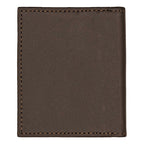 Tarjetero Doble De Piel Mod. Textura Marca Giron® Marrón Oscuro Textura