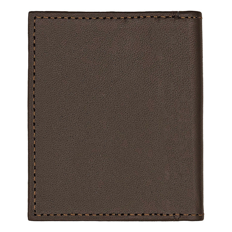 Tarjetero Doble De Piel Mod. Textura Marca Giron® Marrón Oscuro Textura