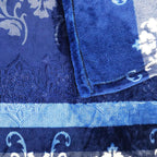 Cobertor Ligero Micrograbado 1.80x2.10m Providencia® Premium Aldana 1 Kg Azul