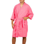Bata De Baño Unisex Absorbente Unitalla Tela Suave Ligera