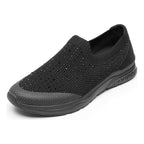 Tenis Tejido Para Mujer Mod.105111 Marca Flexi® Negro Tejida 25 Mx