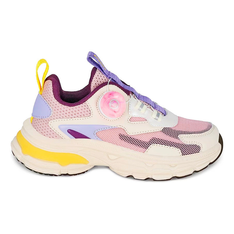 Tenis Para Niña Mod.203401 Marca Coqueta Y Audaz® Lavanda Lisa 25 Mx