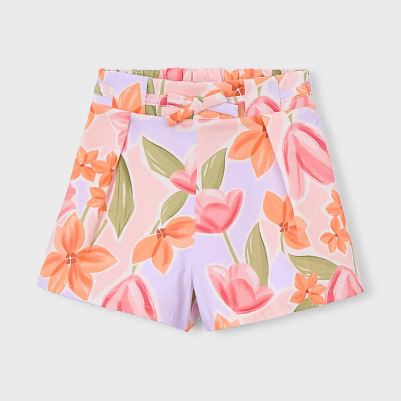 Short Para Niña Cintura Ajustable 3906 Marca Mayoral® Blosssom Floreado 2 Años