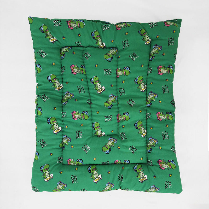 Tapete Estampado Y  Acolchado Transportadora Para Mascota