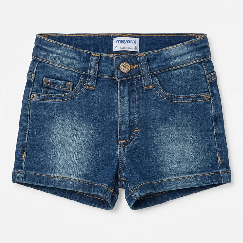 Short De Mezclilla Cintura Ajustable Para Niña 236 Mayoral® Medio Lisa 4 Años