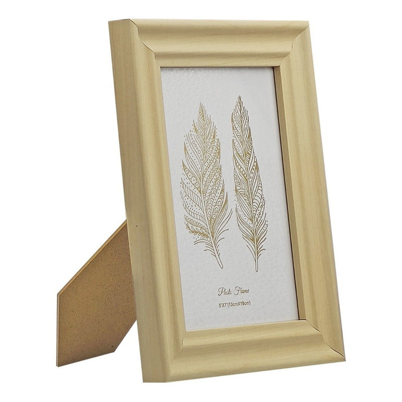 Portarretrato Con Marco Plástico-vidrio Para Mesa