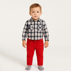 Conjunto Para Bebé Pantalón+camisa Mod.827-8023ac Losan®