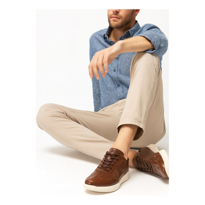 Zapato Oxford Casual Para Hombre Mod.408215 Marca Flexi®