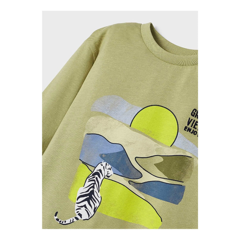 Playera De Niño Manga Larga Mod.3025 Marca Mayoral®