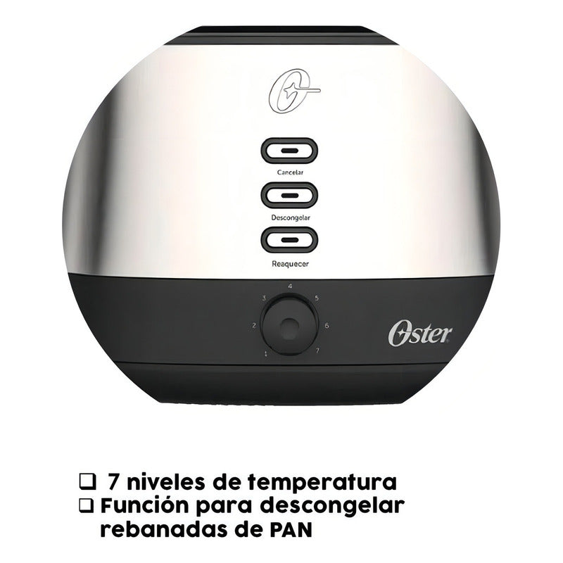 Tostadora Acero Inoxidable 2 Rebanadas Tssttr500 Oster® Color Plateado