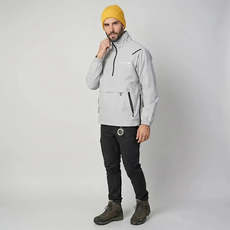 Chamarra Ultra Ligera Impermeable Cw90-pol9043 Greenlander® Gris G Lisa