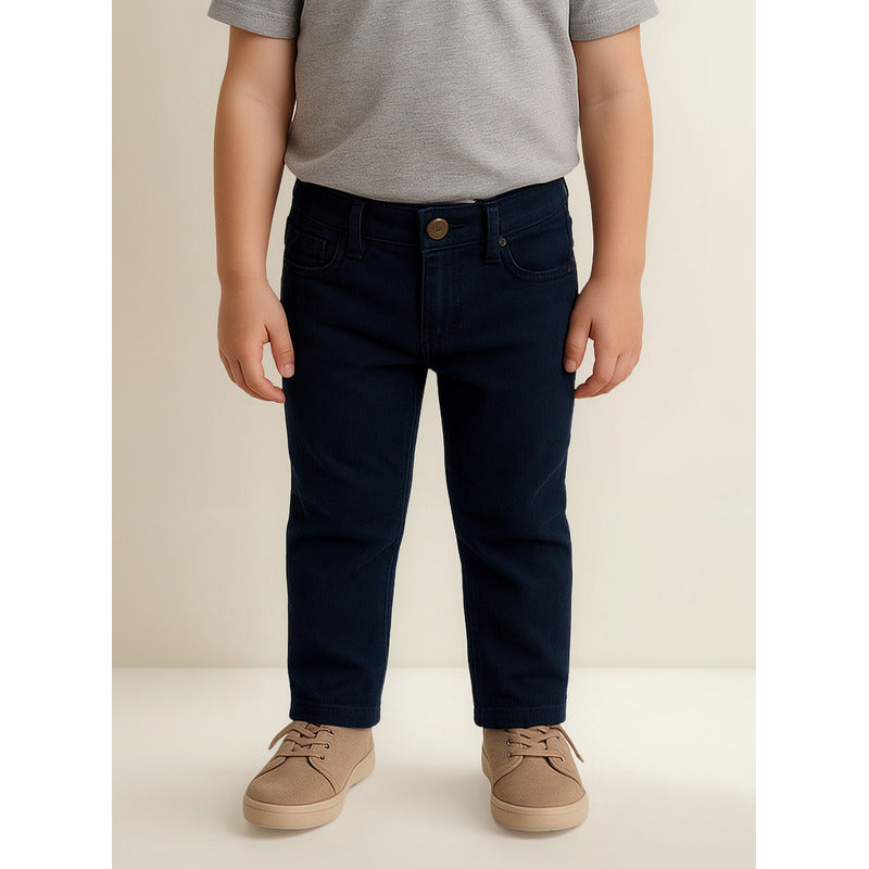 Pantalón Gabardina Para Niño Mod.3517 Marca Mayoral® Azul Marino Liso 2