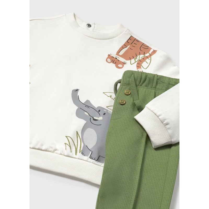 Conjunto Para Niño Pans+sudadera Mod.1841 Marca Mayoral® Multicolor 12 Meses