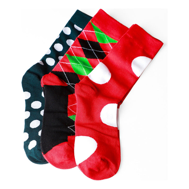 Calcetines Figuras 3pz Unisex/unitalla Marca Lob®